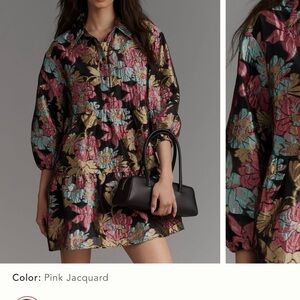 Maeve Bettina Shirt Dress in Soft Gray